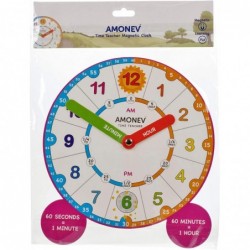 Time Teacher Magnet Clock Teach Children to Instantly Read and say The time with This Hand held Teaching aid. Pre-School Kind...