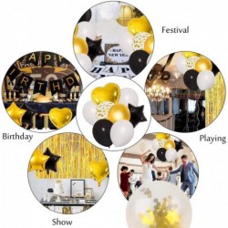 Happy Birthday Party Decorations Black Gold Happy Birthday Party Balloons Happy Birthday Party Balloons Happy Birthday Banner...