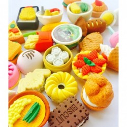 30 PCs Collectible Set of Adorable Puzzle Sweet Dessert Food Cake Erasers for Kids - No Duplicates - Puzzle Toys Best for Par...