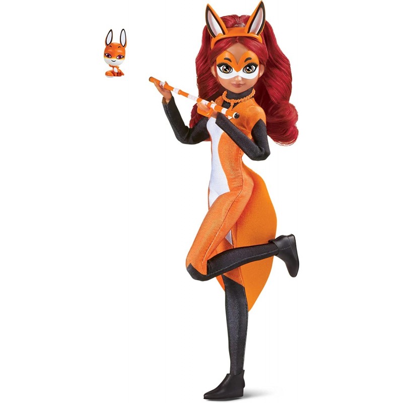 Rena Rouge Doll 10.5" Fashion Doll with Accessories and Trixx Kwami by Playmates Toys Orange $25.86 Dolls