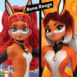 Rena Rouge Doll 10.5" Fashion Doll with Accessories and Trixx Kwami by Playmates Toys Orange $25.86 Dolls