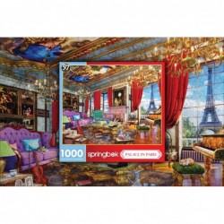 1000 Piece Jigsaw Puzzle Palace in Paris - Made in USA $35.23 Jigsaw Puzzles