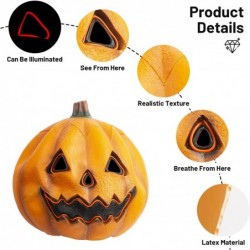 Pumpkin Mask LED Light Latex Full Head Mask Fancy Dress Pumpkin Decoration for Halloween Costume Party $31.31 Kids' Dress-Up ...