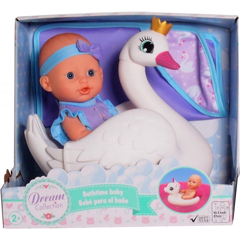 10" Bath Time Baby Doll with Swan $32.15 Dolls