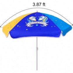 47 Inch Seaside Beach Umbrella for Sand and Water Table - Kids Durable Umbrellas for children Beach Camping Garden Outdoor Pl...