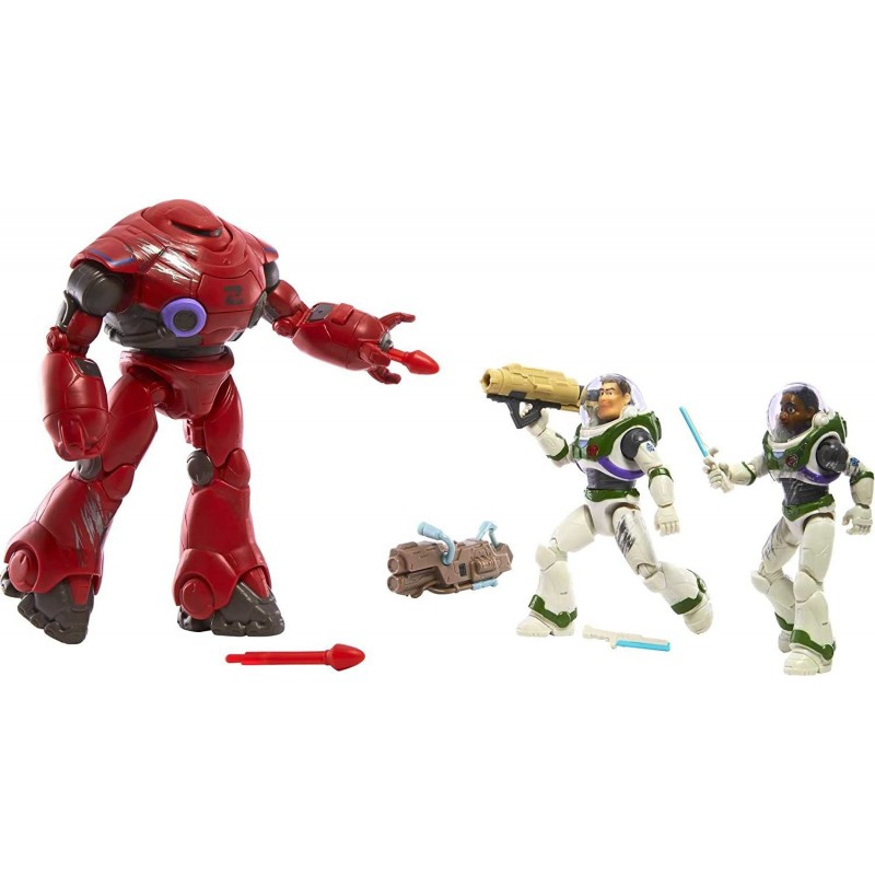 Disney Pixar Lightyear Toys 3 Figure Set with Buzz Lightyear Izzy and Zyclops Action Figures Space Rangers vs Zyclops Collect...