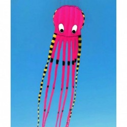 Sky Visitor 3D 26ft Ultra Large & Fun Octopus Foil Kite with Handle & Line Beach Park Outdoor Fun (Pink) $80.50 Kites & Wind ...