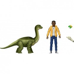 Jurassic World Camp Cretaceous Darius and Baby Brachiosaurus Human and Dino Pack with 2 Action Figures and 2 Accessories Toy ...