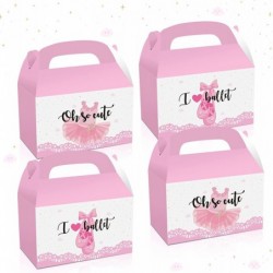 12 PCS Ballerina Party Supplies Ballerina Party Favor Boxes Ballerina Party Favor Bags Ballerina Party Goodie Bags Ballerina ...