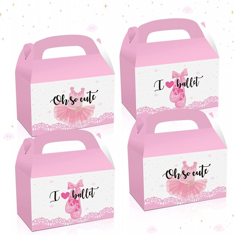 12 PCS Ballerina Party Supplies Ballerina Party Favor Boxes Ballerina Party Favor Bags Ballerina Party Goodie Bags Ballerina ...