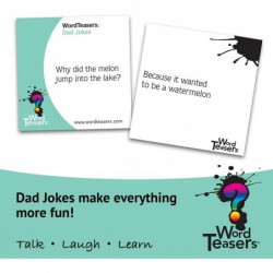 Jokes and Riddles Conversation Starters - Hilarious Card Game for Families Couples Children Parties & Travel - Flashcards for...