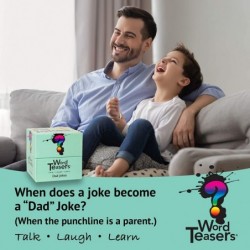 Jokes and Riddles Conversation Starters - Hilarious Card Game for Families Couples Children Parties & Travel - Flashcards for...