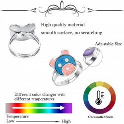 9Pcs Adjustable Mood Rings Mixed Color Changing Mood Rings Temperature Finger Ring With Cute Animals $21.75 Kids' Dress-Up Ac...