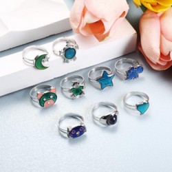 9Pcs Adjustable Mood Rings Mixed Color Changing Mood Rings Temperature Finger Ring With Cute Animals $21.75 Kids' Dress-Up Ac...