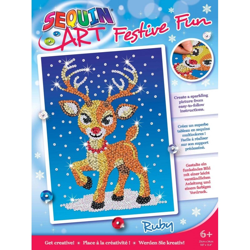 Red Ruby Reindeer Sparkling Arts and Crafts Kit Creative Crafts for Adults and Kids $58.20 Kids' Drawing & Writing Boards