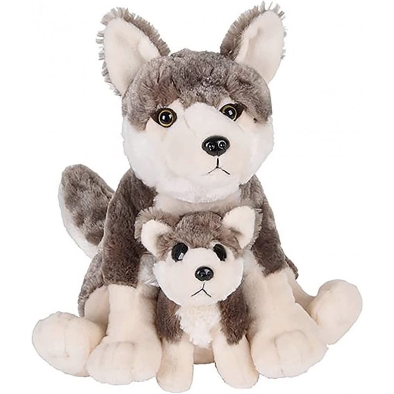 Rhode Island Novelty 12" AND 6" BIRTH OF LIFE WOLF PLUSH $42.08 Plush Figure Toys