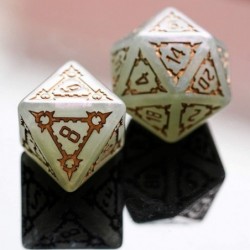 7 Pcs 25mm Giant DND Dice Polyhedral Dice Set D&D Dice for Dungeons and Dragons Pathfinder RPG MTG (Gray Green) $28.31 Game A...