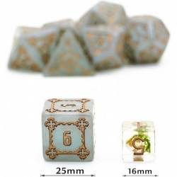 7 Pcs 25mm Giant DND Dice Polyhedral Dice Set D&D Dice for Dungeons and Dragons Pathfinder RPG MTG (Gray Green) $28.31 Game A...