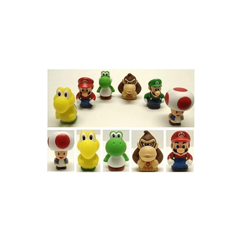 Super Mario Brothers Bath Play Set with Mario Luigi Koopa Troopa Yoshi Donkey Kong and Toad $30.58 Play Figure Playsets