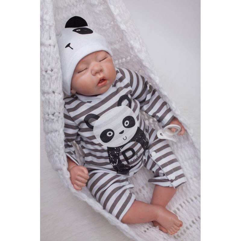 20'' Baby Reborn Dolls Silicone Boys Realistic Toddler That Look Real Lifelike Sleeping Newborn Live Babies Girls Eyes Closed...