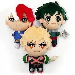 3pc 6.29IN Anime My Hero Academia Izuku Midoriya Katsuki Bakugou Shouto Todoroki Plush Pendant Toy Soft Stuffed Doll Gift Kid...