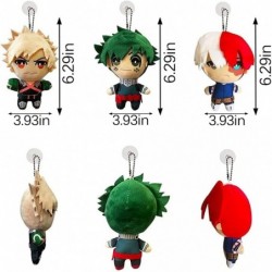 3pc 6.29IN Anime My Hero Academia Izuku Midoriya Katsuki Bakugou Shouto Todoroki Plush Pendant Toy Soft Stuffed Doll Gift Kid...