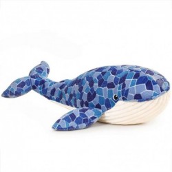 Soft Humpback Whale Plush Hugging Pillow Large Blue Whale Stuffed Animals Plushie Shark Fish Gifts (19.7/27.6/35.4/43.3Inch) ...