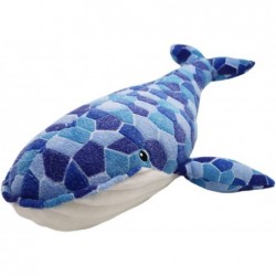 Soft Humpback Whale Plush Hugging Pillow Large Blue Whale Stuffed Animals Plushie Shark Fish Gifts (19.7/27.6/35.4/43.3Inch) ...