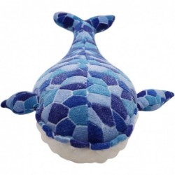 Soft Humpback Whale Plush Hugging Pillow Large Blue Whale Stuffed Animals Plushie Shark Fish Gifts (19.7/27.6/35.4/43.3Inch) ...