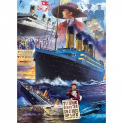 1000 Piece Jigsaw Puzzle for Adults Family Or Kids - Titanic Collage - 19.25"x26.75 $28.84 Jigsaw Puzzles