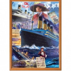 1000 Piece Jigsaw Puzzle for Adults Family Or Kids - Titanic Collage - 19.25"x26.75 $28.84 Jigsaw Puzzles