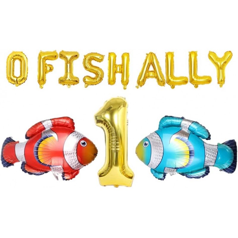 Fishing First Birthday Balloons Decorations Ofishally one Birthday Decoration 1st Birthday Fisherman Party Supplies. $23.79 K...