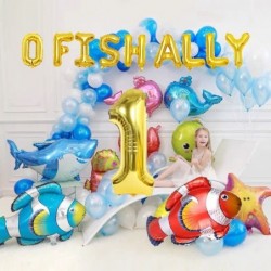 Fishing First Birthday Balloons Decorations Ofishally one Birthday Decoration 1st Birthday Fisherman Party Supplies. $23.79 K...