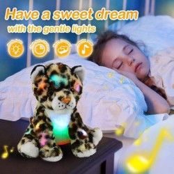 Musical LED Cheetah Plush Light up Leopard Stuffed Animals Night Light Companion Bedtime Jungle Toys Glow Afraid of Dark 10’’...