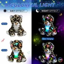 Musical LED Cheetah Plush Light up Leopard Stuffed Animals Night Light Companion Bedtime Jungle Toys Glow Afraid of Dark 10’’...