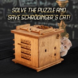 Cluebox Escape Room in a Box - Schrödingers Cat - Escape Game - Smart Wooden Puzzle - Unique Puzzle Games - Escape Box Games ...