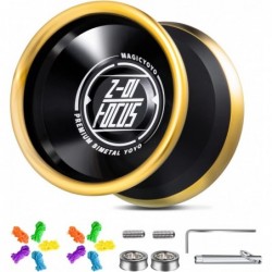 Z01 Focus Bimetal Yoyo Professional Unresponsive Yoyo for Pros Professional Aluminum Alloy Yo yo + Stainless Steel Ring 10yoy...