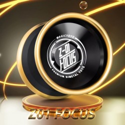 Z01 Focus Bimetal Yoyo Professional Unresponsive Yoyo for Pros Professional Aluminum Alloy Yo yo + Stainless Steel Ring 10yoy...