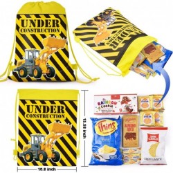 16 PCS Construction Party Bags Construction party supplies Construction Theme Goodie Favor Bags For Boys Construction Theme B...