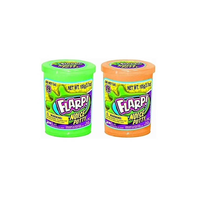 Flarp Noise Fart Putty (Pack of 2) Plus 1 Bouncy Ball Fart Noise Maker Slime | Item 10041-2A $19.58 Slime & Putty Toys