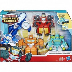 Heroes Transformers Rescue Bots Academy Academy Rescue Team Pack 4 Collectible 4.5-inch Converting Action Figures Toys for Ki...