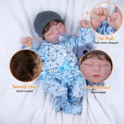 Lifelike Reborn Baby Dolls - 21-Inch Soft Body Realistic-Newborn Baby Dolls Real Life Baby Dolls Sleeping Reborn Boy with Gif...