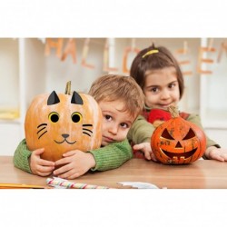 24PCS Halloween Pumpkin Face Stickers DIY Halloween Pumpkin Decorating Stickers Jack O Lantern Pumpkin Stickers for Kids Hall...