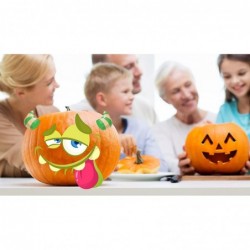 24PCS Halloween Pumpkin Face Stickers DIY Halloween Pumpkin Decorating Stickers Jack O Lantern Pumpkin Stickers for Kids Hall...