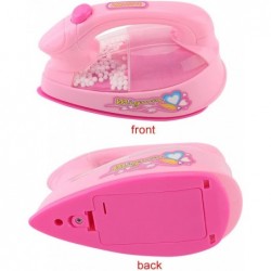 Mini Electric Iron Kids Electric Toy Mini Electric Iron Toy Mini Furniture Toys Plastic Pink Kids Children Baby Girl Pretend ...