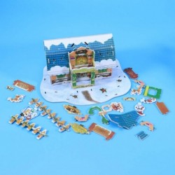 Christmas 3D Puzzle Dollhouse Paper Board Colorful Snow House 3D Jigsaw Puzzles for DIY Birthday Gifts Boys Girls Christmas $...