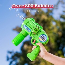 Bubble Gun Blaster Automatic Bubble Maker Blower Machine with 2 Bottles Bubble Solutions for Kids Bubble Blower for Bubble Pa...