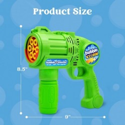 Bubble Gun Blaster Automatic Bubble Maker Blower Machine with 2 Bottles Bubble Solutions for Kids Bubble Blower for Bubble Pa...