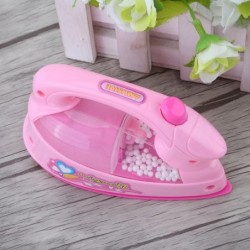 Mini Electric Iron Kids Electric Toy Mini Electric Iron Toy Mini Furniture Toys Plastic Pink Kids Children Baby Girl Pretend ...