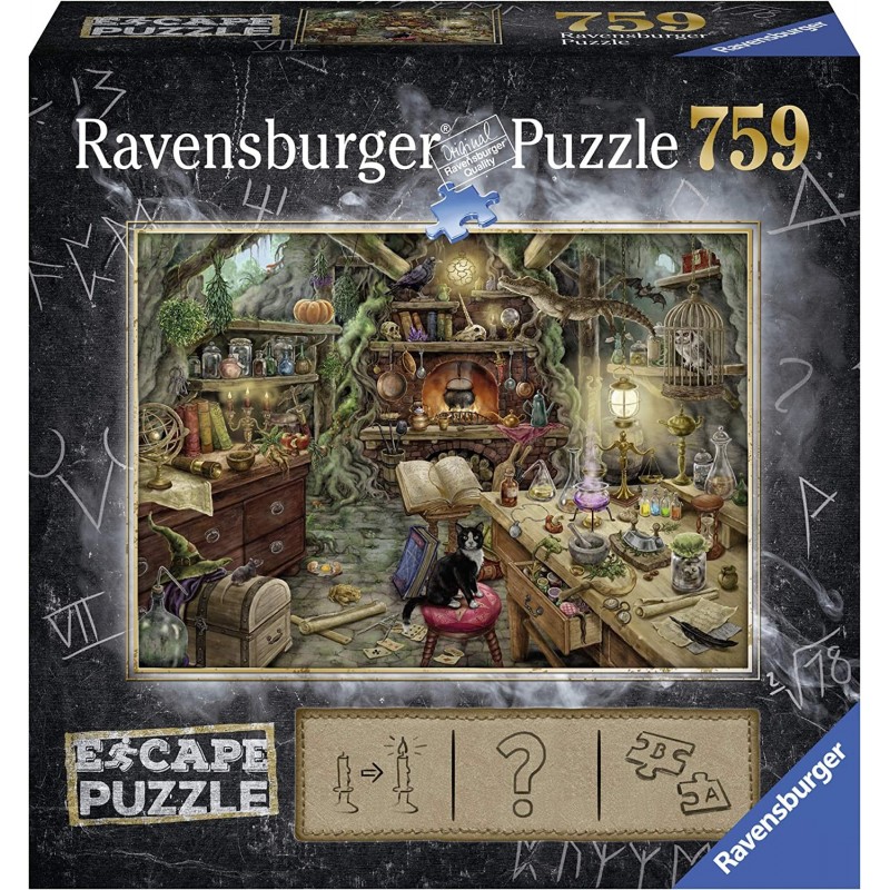 Escape Puzzle The Witches Kitchen 759 Piece Jigsaw Puzzle for Kids and Adults Ages 12 and Up - An Escape Room Experience in P...